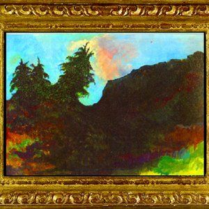 "Cliff With Three Trees"